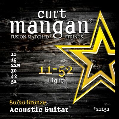 11-52 80/20 Traditional Light Acoustic Guitar Set