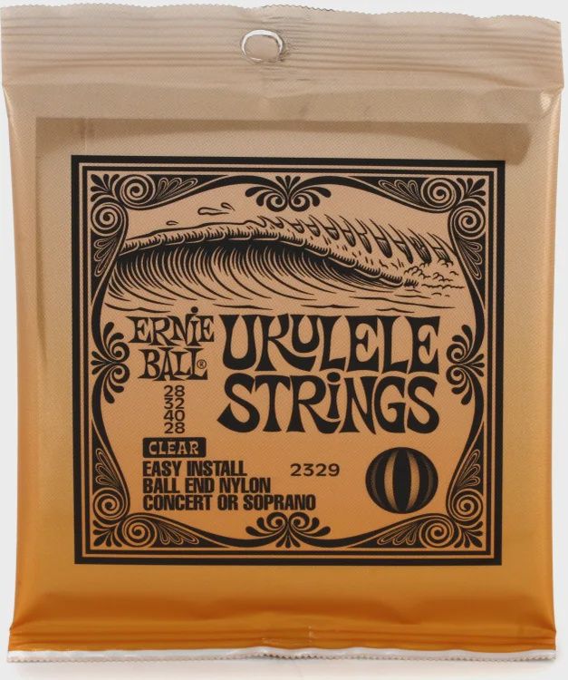 Ernie Ball 2329 Clear Nylon Concert/Soprano Ball End Ukulele Strings