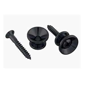Allparts AP-0670-003 Standard Strap Buttons - Black (Pair)