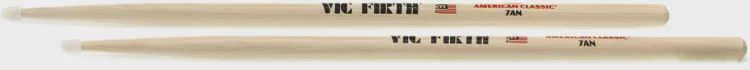 Vic Firth American Classic Drumsticks - 7A - Nylon Tip