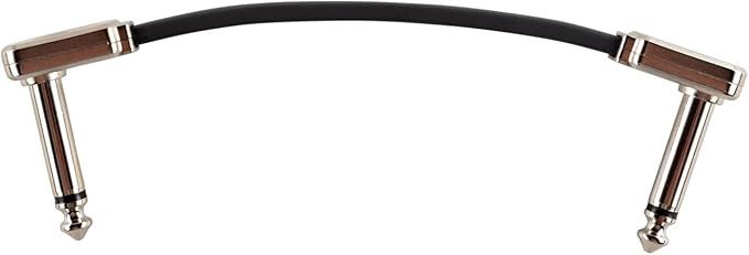 Ernie Ball Flat Ribbon Patch Cable, 3in, Black (P06225)