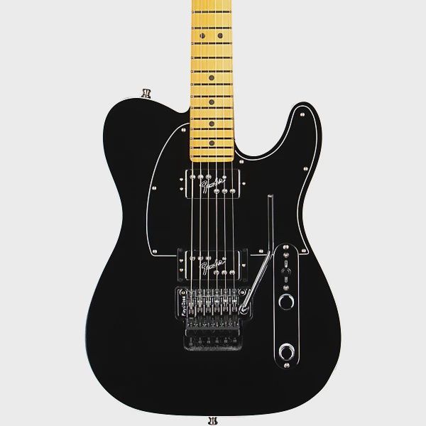 Fender American Ultra Luxe Telecaster HH Floyd Rose Maple Fingerboard Electric Guitar Mystic Black
