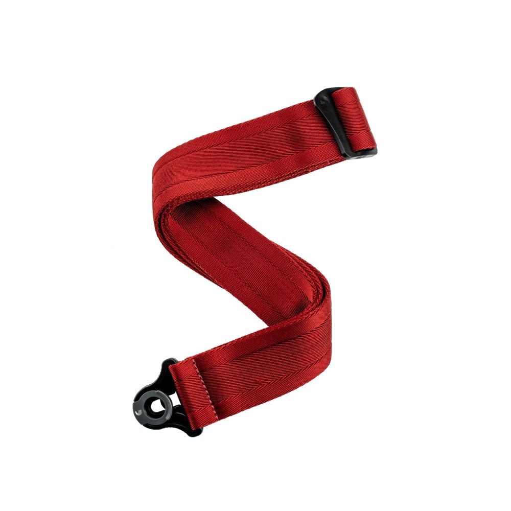 AUTO LOCK GUITAR STRAP blood red
