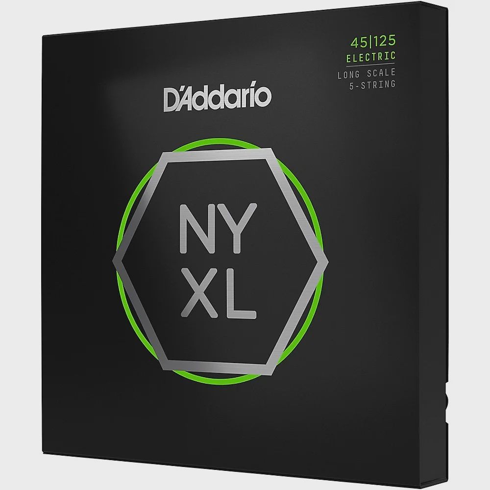 D&#39;Addario NYXL Light Top/Medium Bottom Long Scale 5-String Bass Strings 45-125 45 - 125
