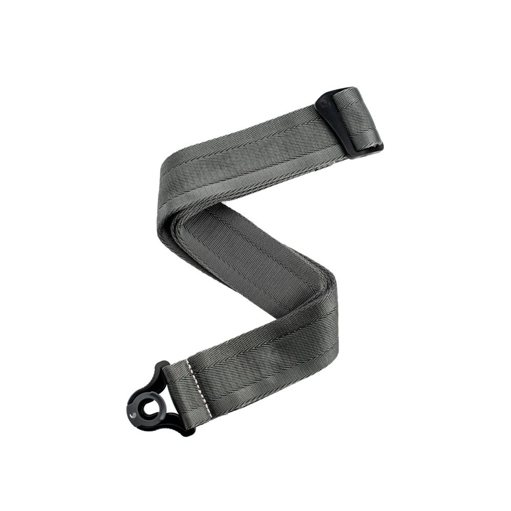 AUTO LOCK GUITAR STRAP metallic grey