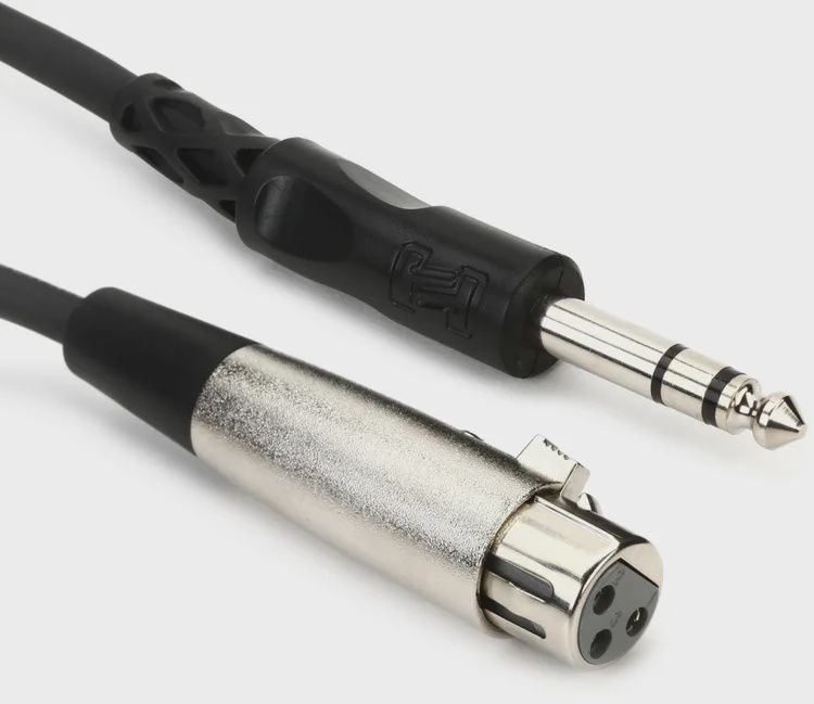 Hosa STX-105F XLR Female to 1/4 inch TRS Male Cable  - 5 foot