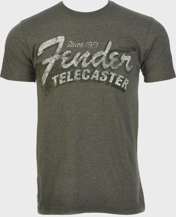 Fender Since 1951 Telecaster T shirt - Military Heather Green, Large