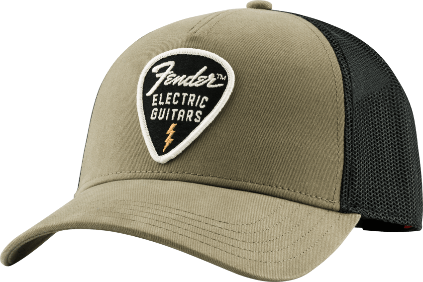 Fender® Snap Back Pick Patch Hat, Olive