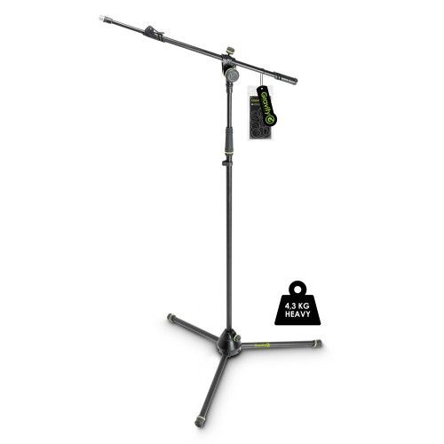 MS 4322 HDB Heavy Duty Microphone Stand, Tripod, 2-Point Telescopic Boom