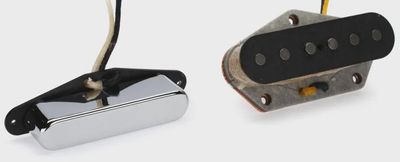 Seymour Duncan Brad Paisley&#39;s La Brea T-style Single Coil 2-piece Pickup Set - Chrome