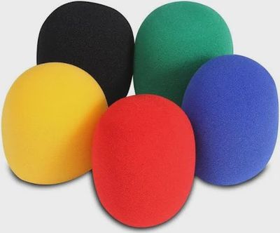 On Stage Foam Windscreen 5 pack multi colors