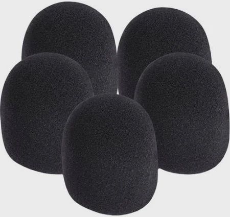 On Stage Foam Windscreen 5 pack black