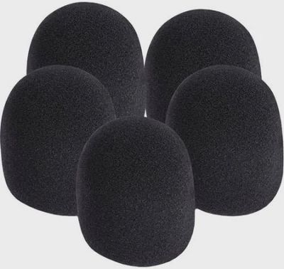 On Stage Foam Windscreen 5 pack black