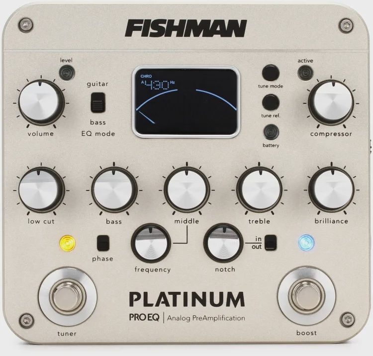 Fishman Platinum Pro EQ/DI Analog Preamp Pedal