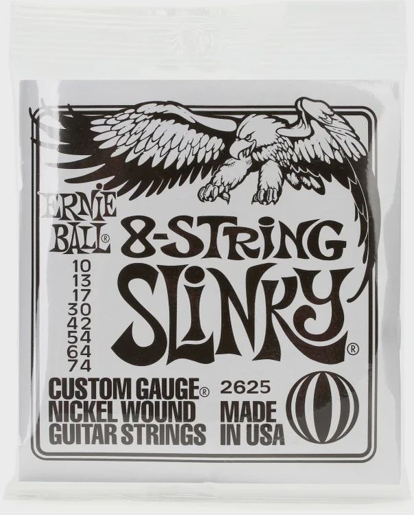 Ernie Ball 8 string slinky 10-74