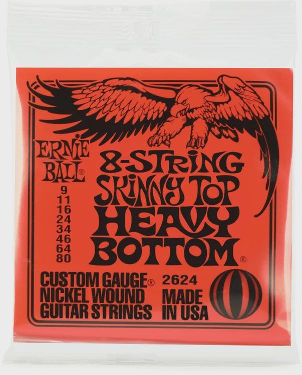 Ernie Ball 8 string skinny top heavy bottom