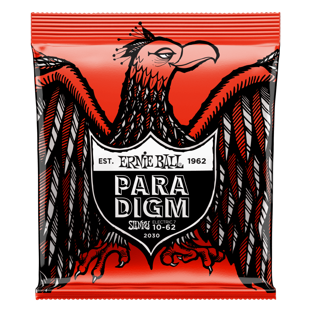 Skinny Top Heavy Bottom Slinky Paradigm 7-String Electric Strings 10-62 Gauge