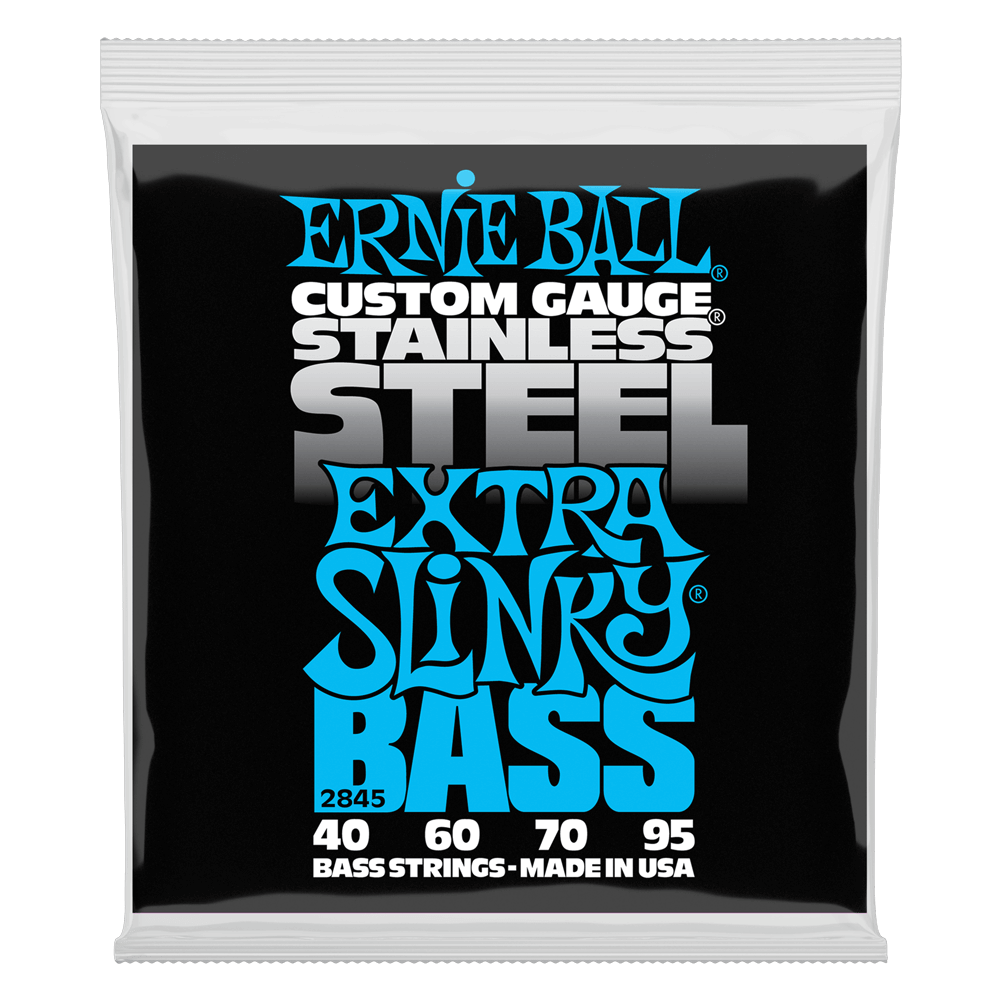 Extra Slinky Stainless Steel Electric Bass Strings 40-95 Gauge