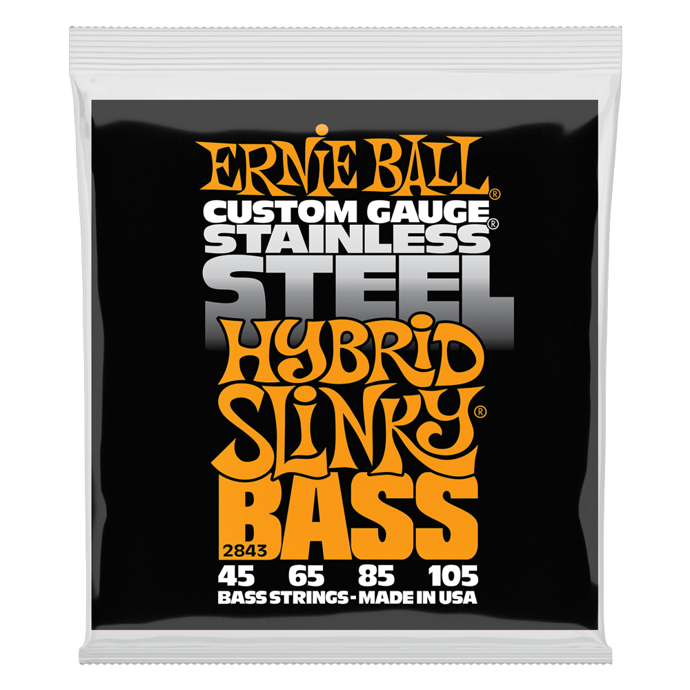 Hybrid Slinky Stainless Steel Electric Bass Strings 45-105 Gauge
