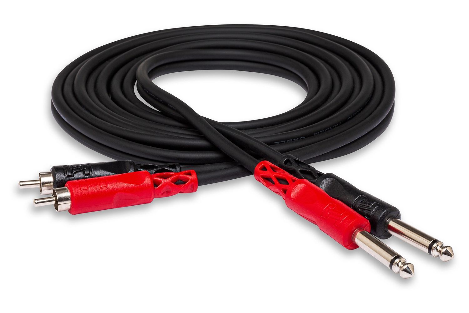 Stereo Interconnect Dual 1/4 in TS to Dual RCA