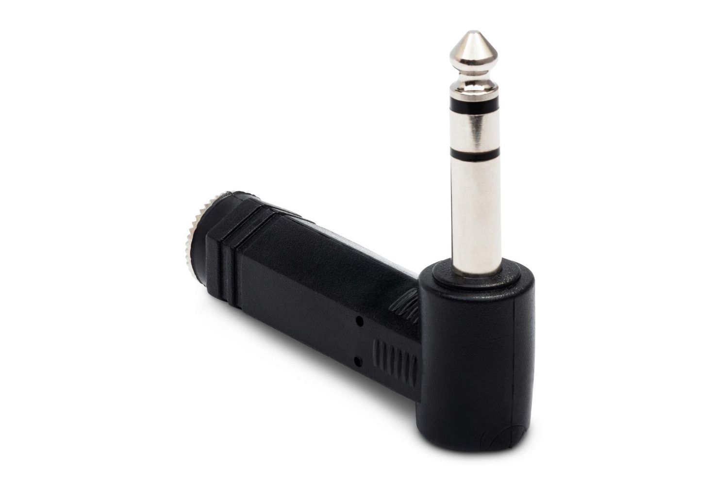 Right-angle Adapter 1/4 in TRS to Same