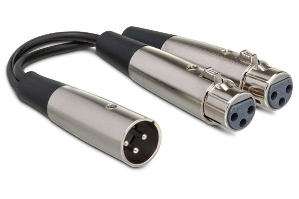 Y Cable Dual XLR3F to XLR3M