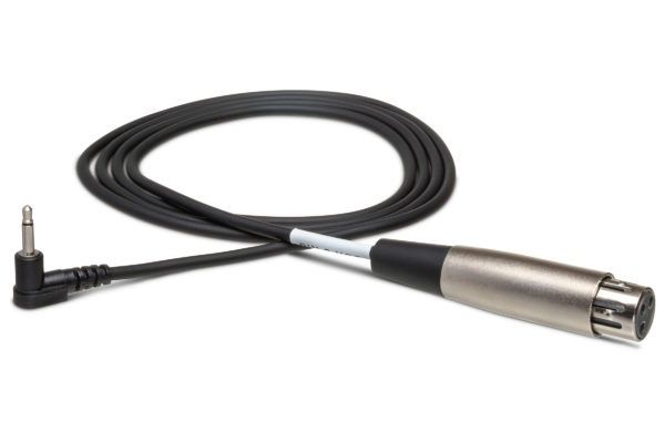 Microphone Cable XLR3F to Right-angle 3.5 mm TS