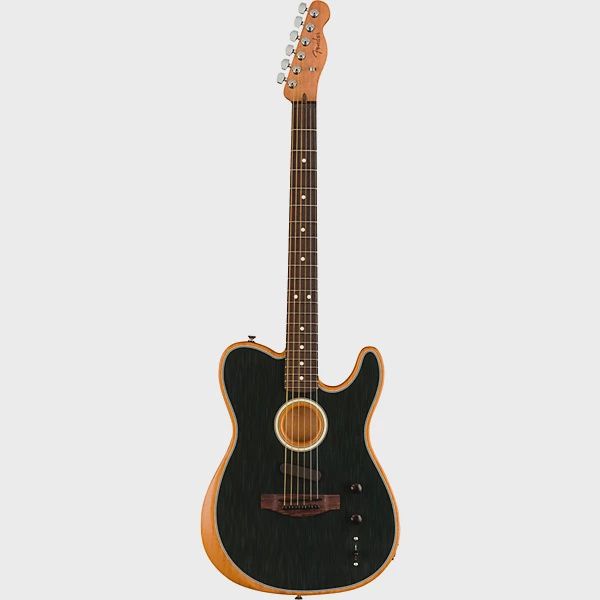 Fender Acoustasonic Player Telecaster Acoustic-Electric Guitar Brushed Black