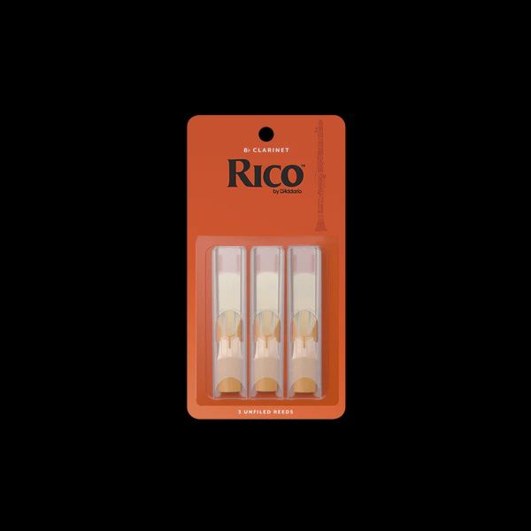 Rico by D'Addario Bb Clarinet Reeds Strength 1.5, 3-Pack