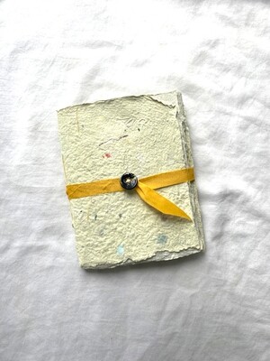 Handmade Journal, 4.5" x 5.5", Paperback, Hand Pressed Paper #3