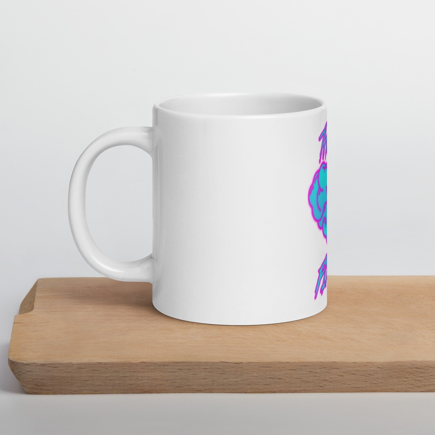 Think First White glossy mug