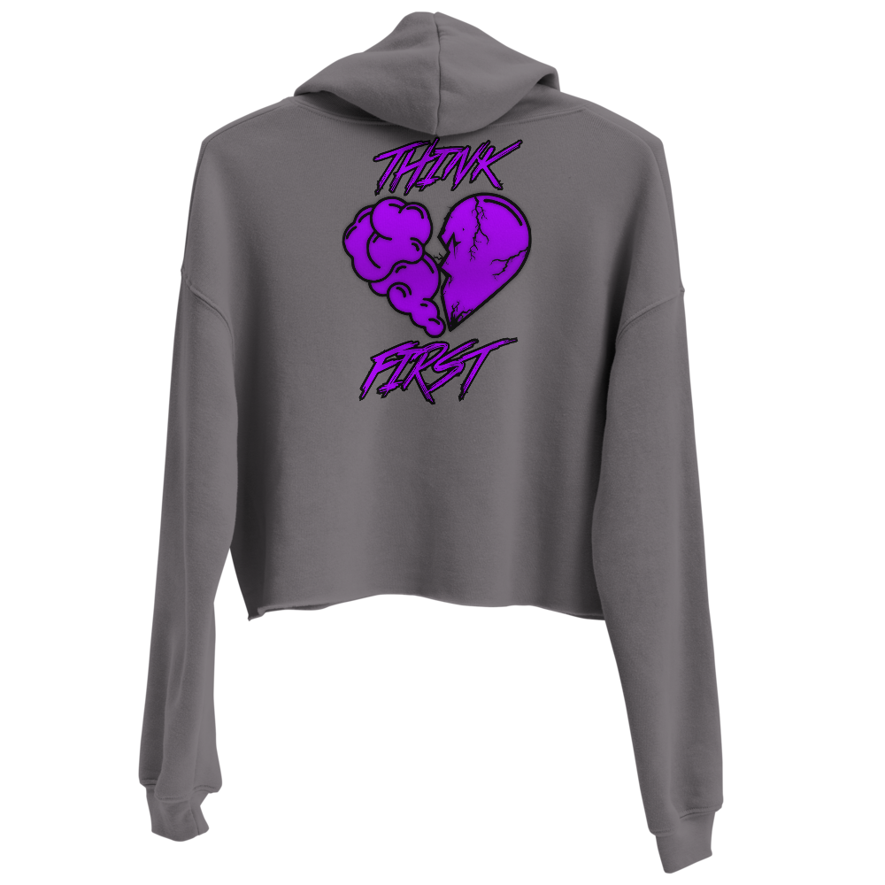 Think First Crop Hoodie