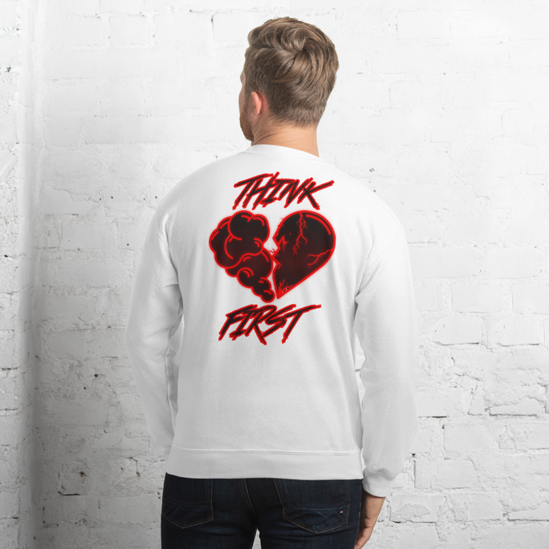 Think First Mens Sweatshirts