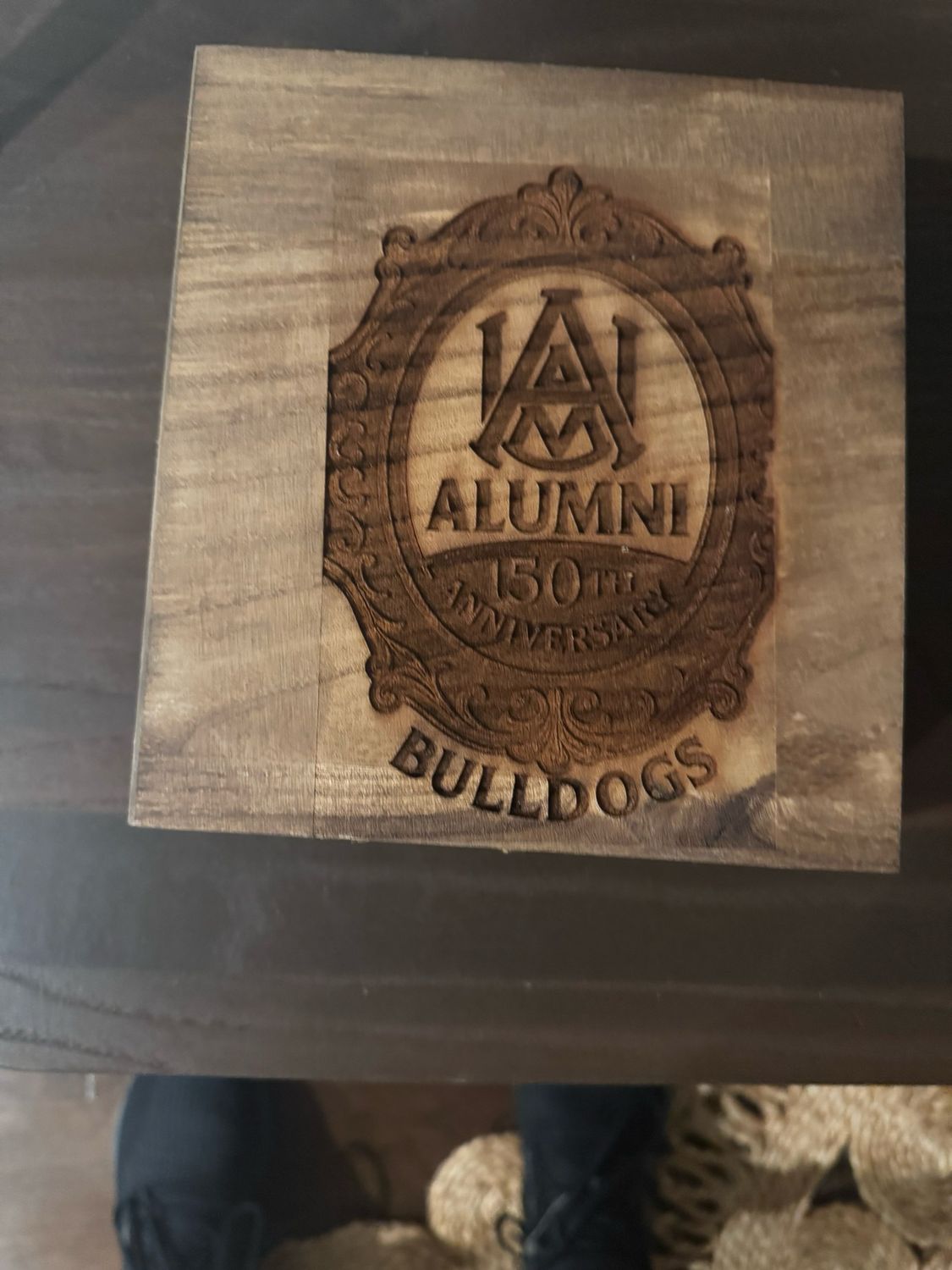 Alabama A&amp;M 150th Anniversary Wooden Box
