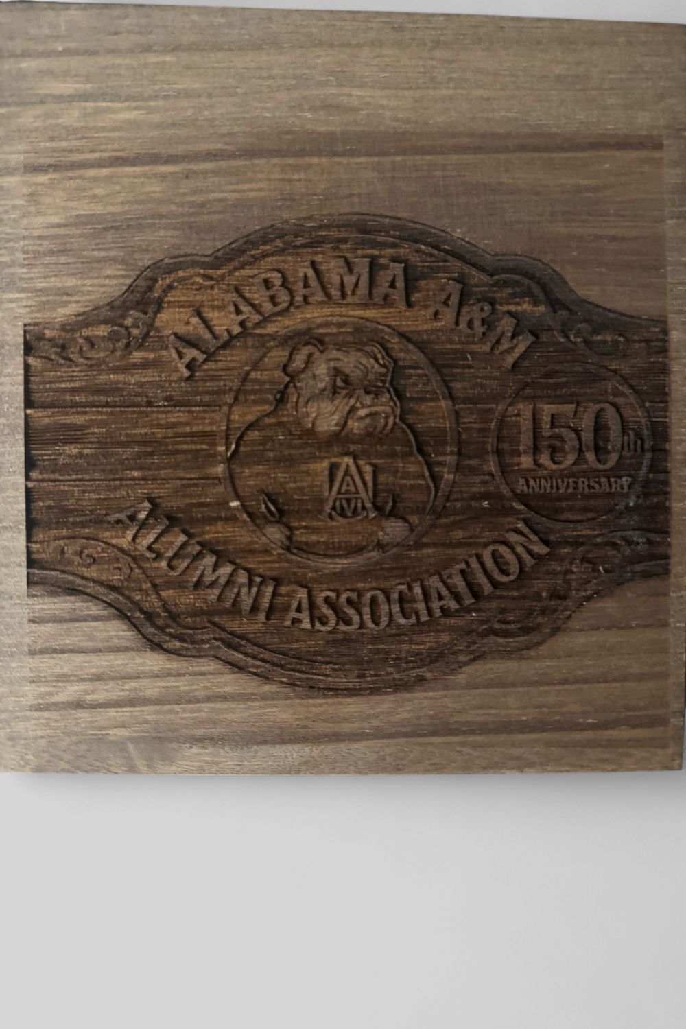 Alabama A&amp;M Bulldog Wooden Box