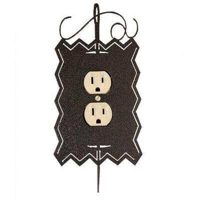 Classic Motifs Hand Painted Needle and Thread Single Outlet Cover