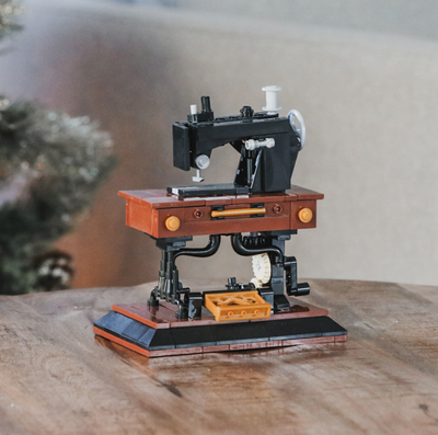 Vintage Sewing Machine Building Block Set - Sallie Tomato