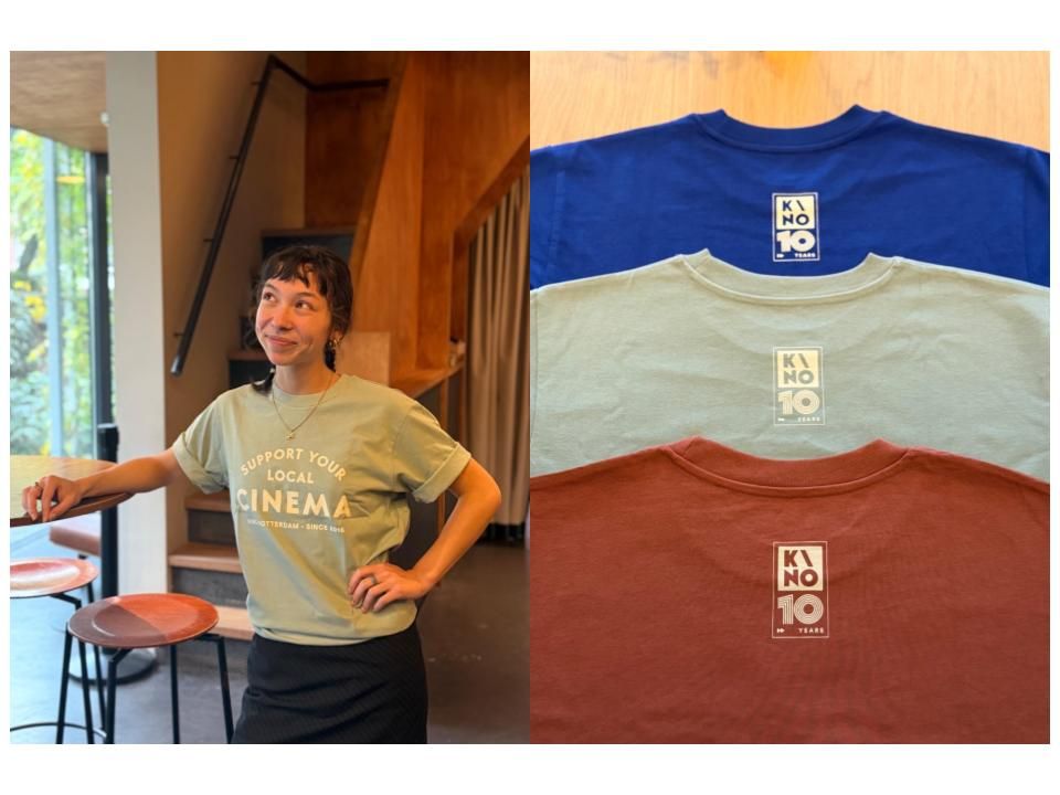 T-shirt Support Your Local Cinema KINO 10 Years - Pretty in Pistachio