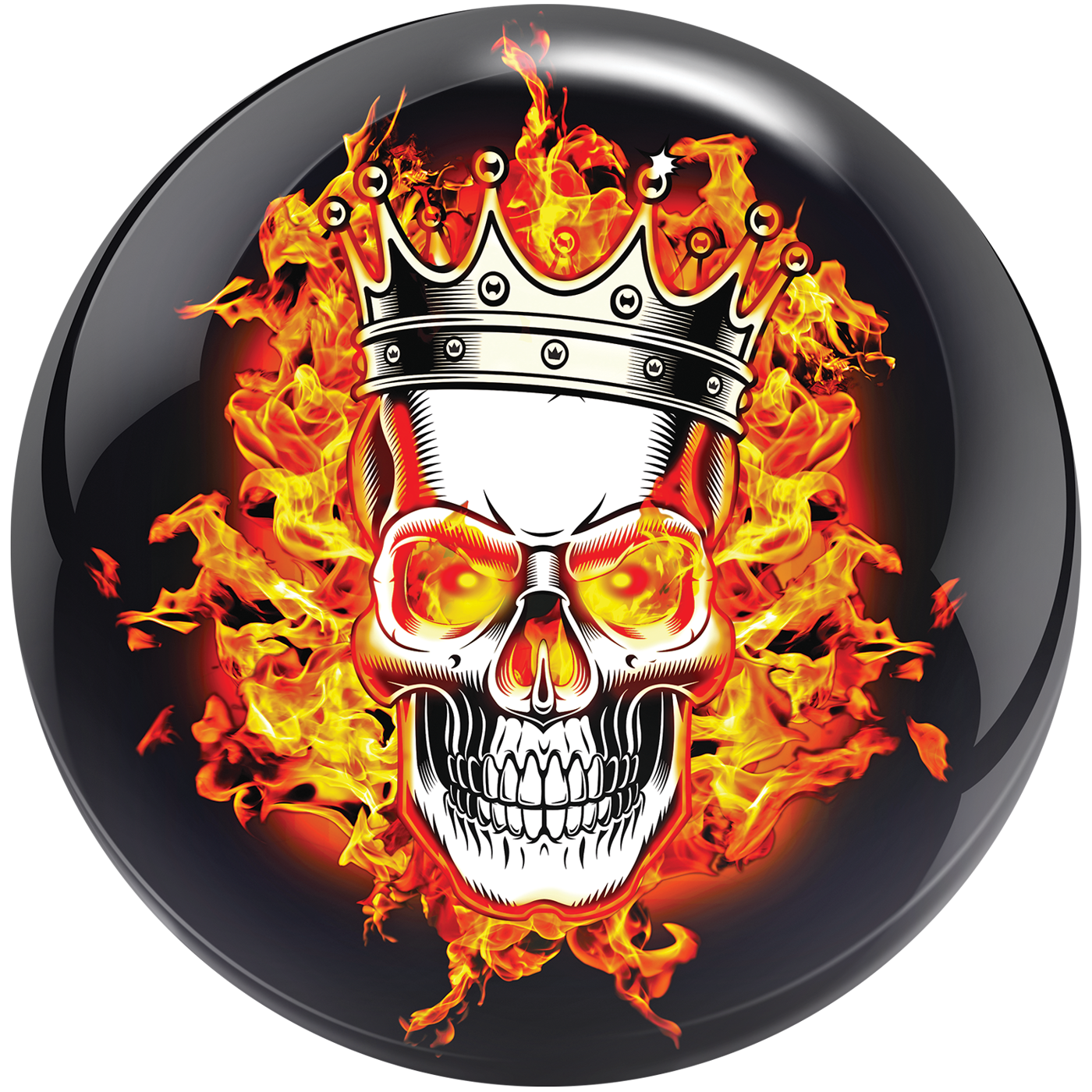 FLAMING SKULL VIZ-A-BALL, Ball Type: Polyester, Weight: 6