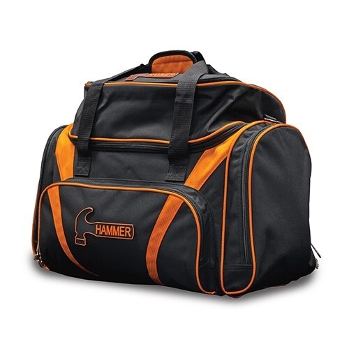 HAMMER PREMIUM DELUXE DOUBLE TOTE, Color: Black/Orange