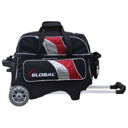 900 GLOBAL 2 BALL DELUXE ROLLER, Color: Black/Red/Silver