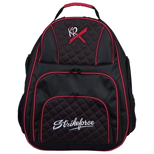 DEUCE 2 BALL BACKPACK, Color: Black/Red