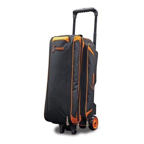 PREMIUM TRIPLE ROLLER, Color: Black/Orange