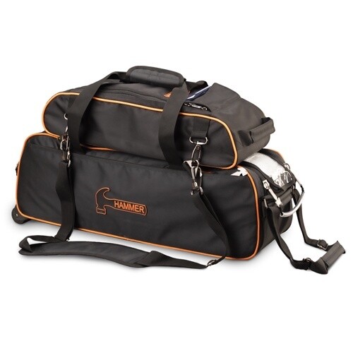 PREMIUM SLIM TRIPLE W/POUCH, Color: Black/Orange