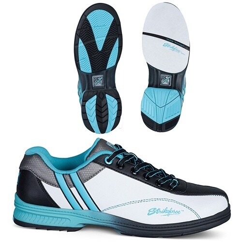 STARR WHITE/BLACK/TEAL, Size: 6.5