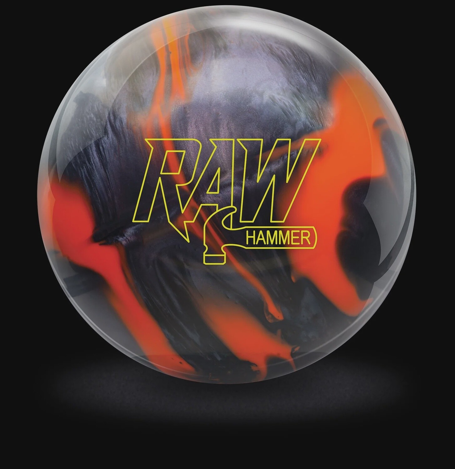 Raw Hammer Orange/Black Hybrid, Weight: 10, Ball Type: Lower Mid Range