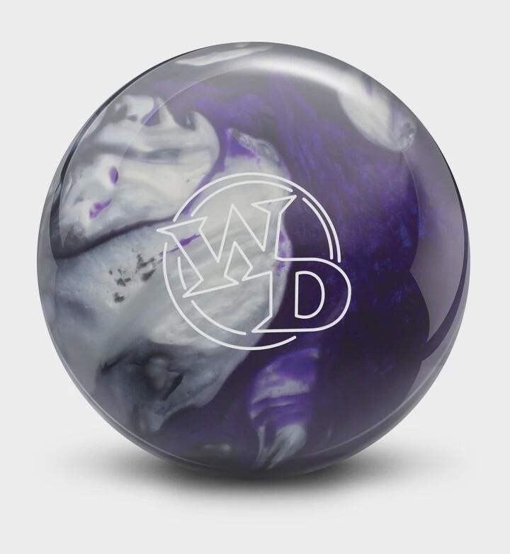 WHITE DOT BLACK/PURPLE/SILVER, Weight: 6, Ball Type: Polyester