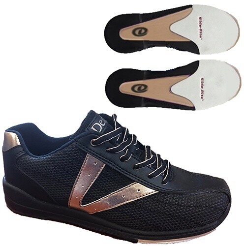 VICKY BLACK/ROSE GOLD, Size: 6