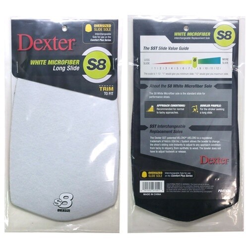 S8 OVERSIZE WHITE MICROFIBER COMFORT PLUS SLIDE SOLE