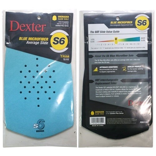 S6 OVERSIZE BLUE MICROFIBER COMFORT PLUS SLIDE SOLE